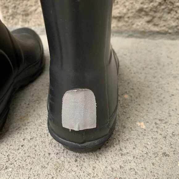 HUNTER Original Rain Boots US 2 EU 32 Big Kids Black High Gum Boot Rubber - Picture 10 of 15